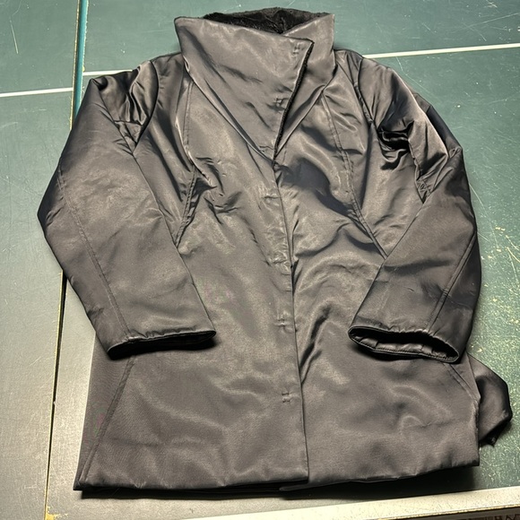 Eileen Fisher Funnel neck coat size Small - Picture 3 of 12